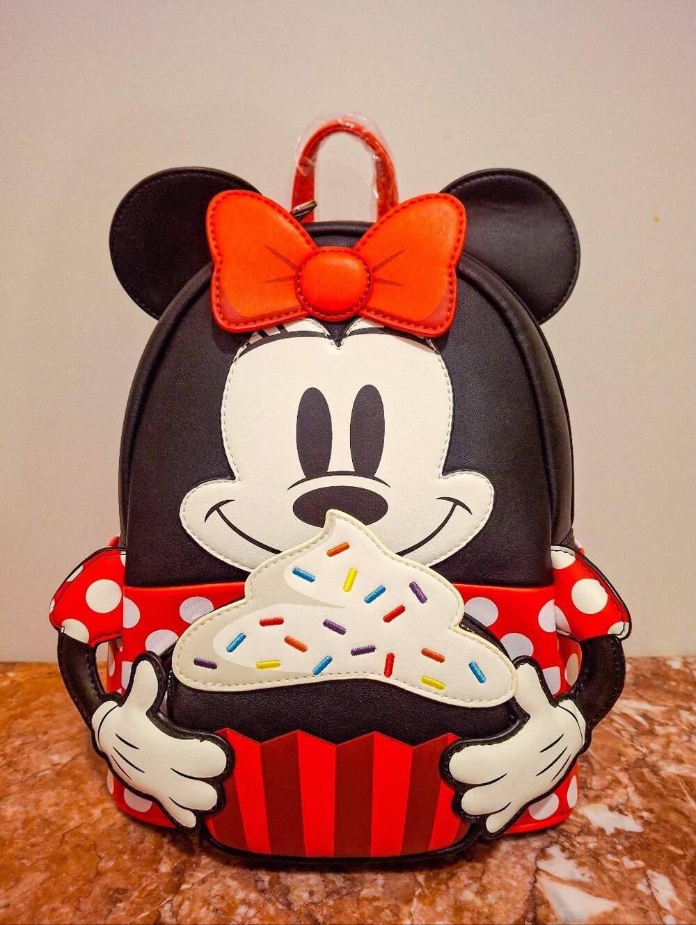 Disney Loungefly NWT Minnie Mouse Cupcake Mini Backpack